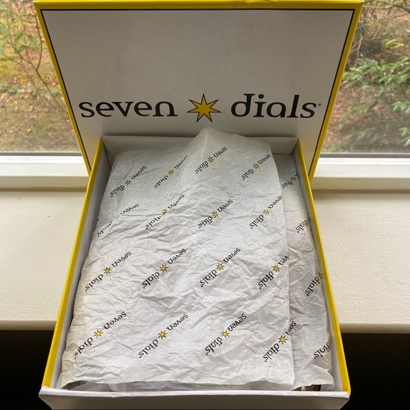 SEVEN DIALS SHANIA NATURAL/NUBUCK ESPADRILLE WEDGE SANDLE/SLIDE SZ 7.5 NWT - Picture 12 of 14